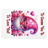 Valentine Gnome Flexible Photo Magnet マグネット (横)
