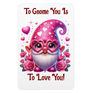 Valentine Gnome Flexible Photo Magnet マグネット