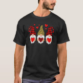 Valentine Gnomes Valentine's Day Love Leopard Buff Tシャツ (正面)