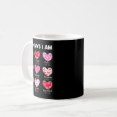 Valentine God Says I Am Heart Girl Women Kid Chris コーヒーマグカップ (正面左)