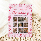 Valentine Hand Drawn How Old Was The Mommy Game 招待状