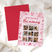 Valentine Hand Drawn How Old Was The Mommy Game 招待状