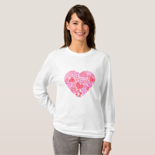 Valentine Heart Damen-T-Shirt Tシャツ
