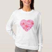 Valentine Heart Damen-T-Shirt Tシャツ (正面)