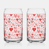 Valentine Heart Glass ガラス缶 (正面)