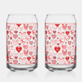 Valentine Heart Glass ガラス缶 (左)