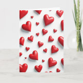 Valentine Heart Pattern Card カード (正面)