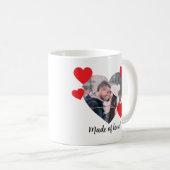Valentine Heart Personalized Mug コーヒーマグカップ (正面右)