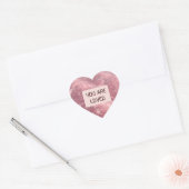Valentine Heart Sticker Show Someone You Care ハートシール (封筒)