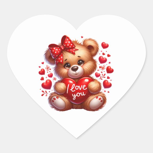 Valentine Heart Stickers ハートシール (正面)