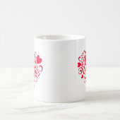 Valentine Hearts  コーヒーマグカップ (中央)