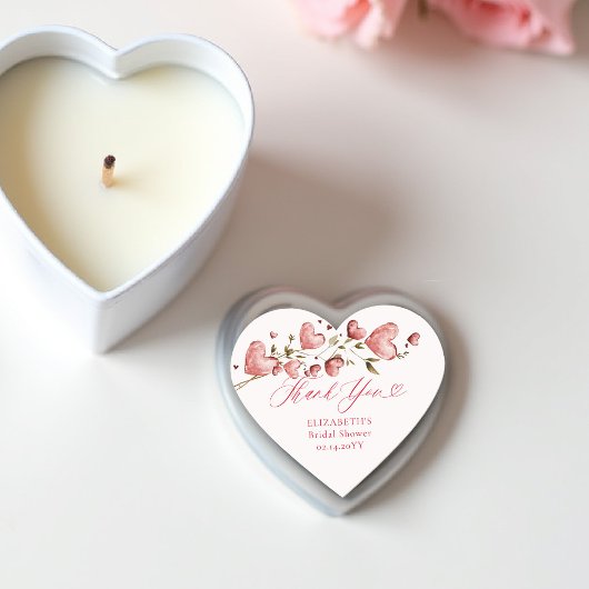 Valentine Hearts Love Garden Pink Bridal Shower ハートシール