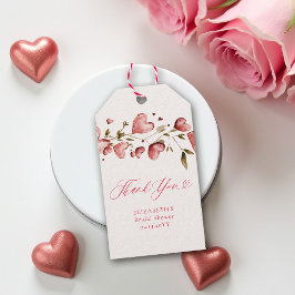 Valentine Hearts Love Garden Vines Bridal Shower ギフトタグ