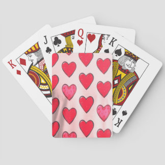 Valentine Hearts on Deck of Classic Playing Cards トランプ