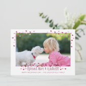 Valentine Hearts Photo Pink Hearts シーズンカード (スタンド正面)