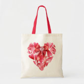 Valentine Hearts Tote Bag トートバッグ (正面)