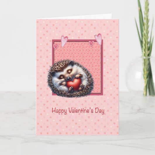 Valentine Hedgehog or Porcupine Card シーズンカード (正面)