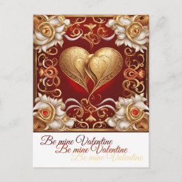 Valentine Herz 1 b Postcard インビテーションポストカード