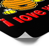 Valentine Honey I Love You  ポスター (角)