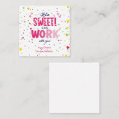 Valentine – How Sweet It Is Working With you ノートカード (正面/裏面)