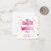 Valentine – How Sweet It Is Working With you ノートカード (正面/裏面インサイチュ)