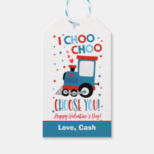 Valentine I Choo Choo Choo Chool Classroom ギフトタグ