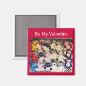 Valentine I Love You Plush Bears マグネット (正面/裏面)