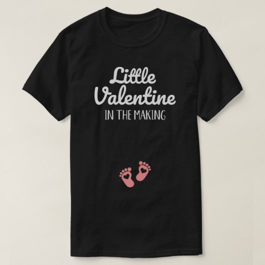 Valentine in the making baby announcement Premium  Tシャツ (デザイン正面)
