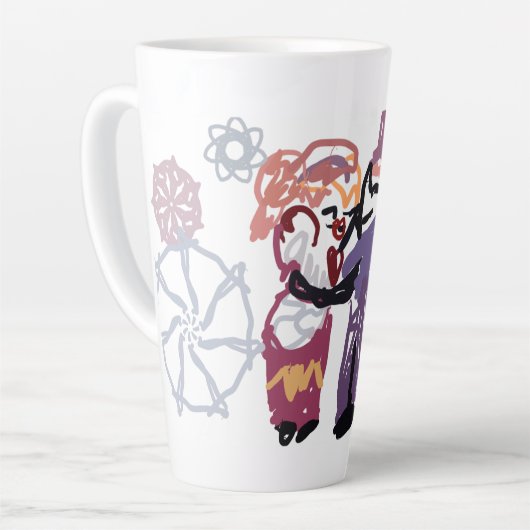 Valentine joy カフェラテマグ (左アングル)