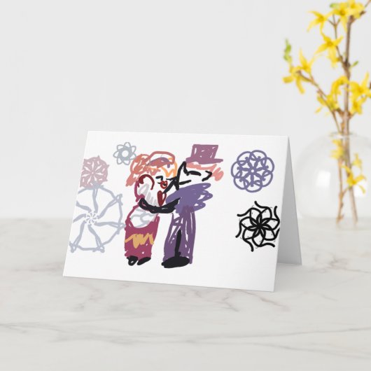 Valentine joy カード (黄色い花)