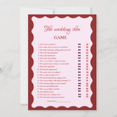 Valentine kiss miss good by Weding Shoe Game Card 案内状 (正面)