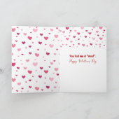 Valentine Lipstick Kisses On a Golden Retriever カード (内部)