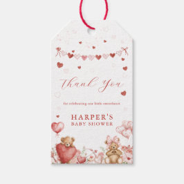 Valentine Little Sweetheart Baby Shower Favor Tags ギフトタグ
