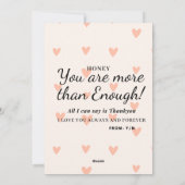 Valentine love シーズンカード (裏面)