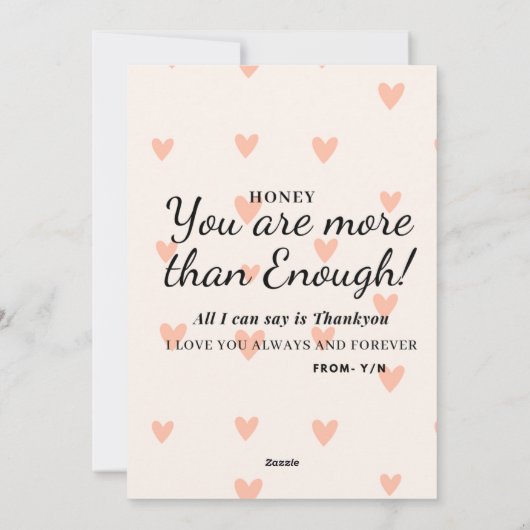 Valentine love シーズンカード (裏面)