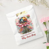  Valentine Love Bug on Blossoms Rose フェイバーバッグ (封をした状態)