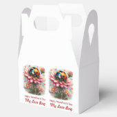  Valentine Love Bug on Blossoms Rose フェイバーボックス (オープン)