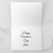 Valentine Love Card | Romantic for Him & Her サンキューカード (内部)