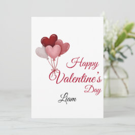 Valentine Love Card | Romantic for Him & Her サンキューカード
