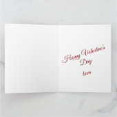 Valentine Love Card | Romantic for Him & Her サンキューカード (内部)