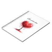 Valentine Love Card | Romantic for Him & Her ノートブック (左側)