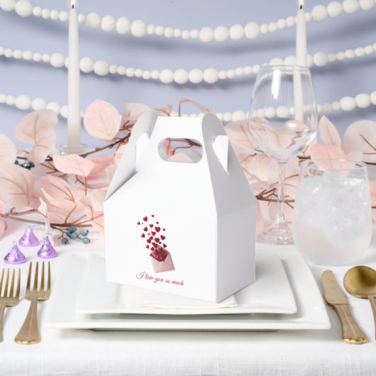 Valentine Love Card | Romantic for Him & Her フェイバーボックス (ウェディング)