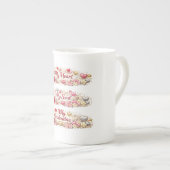 Valentine Love, Romantic Gift ボーンチャイナマグカップ (正面右)
