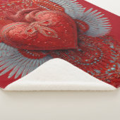 "Valentine Love Wings" シェルパブランケット (3/4)