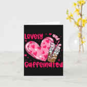 Valentine Lovely &amp; Caffeinated Coffee Lover Co カード (黄色い花)