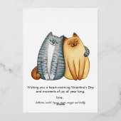 Valentine Magic Modern PhotoPop 箔シーズンカード (裏面)