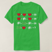 Valentine Math Equations for Math先生 Tシャツ (デザイン正面)