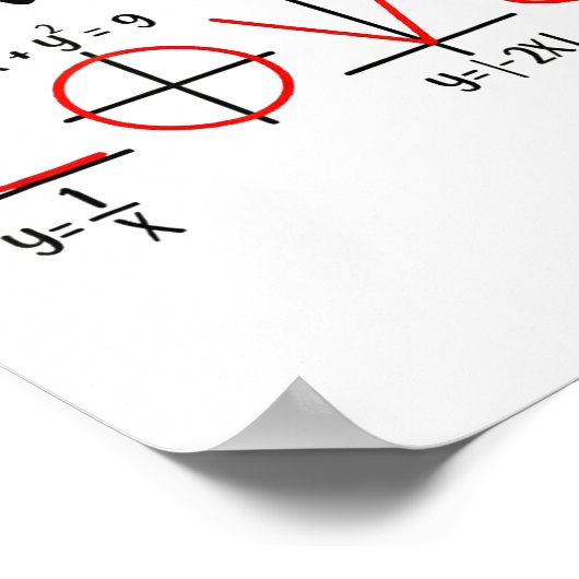Valentine Math Humor For Teachers Students ポスター (角)