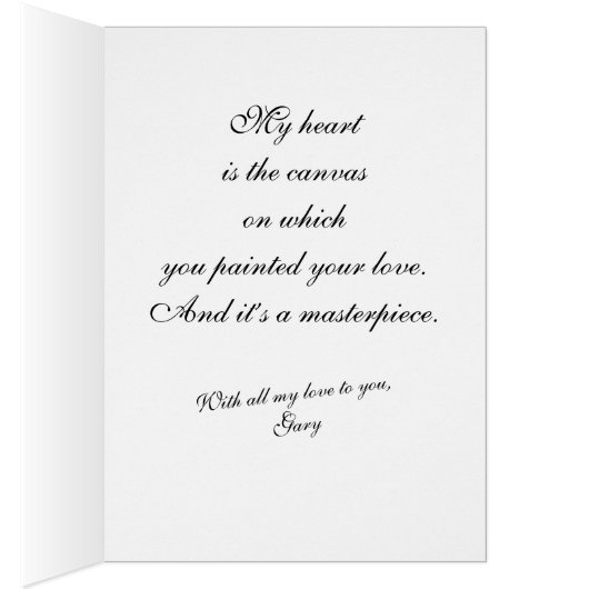 Valentine - My heart is the canvas of your love (内側 (右))