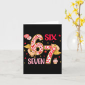 Valentine Nge 67 Funny Saying Six Seven Valentine' カード (黄色い花)